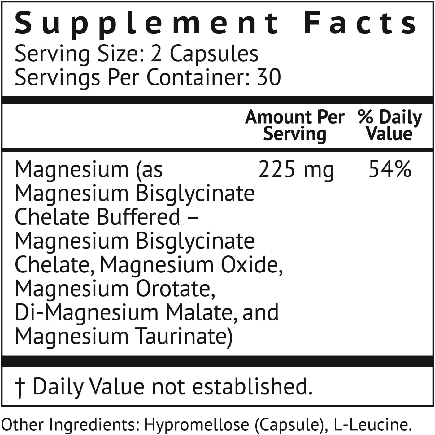 Quad Magnesium Blend by Vitamonk - with Magnesium Orotate, 60 capsules