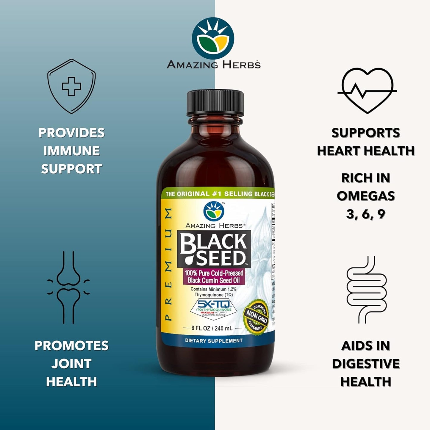 Amazing Herbs Premium Black Seed Oil