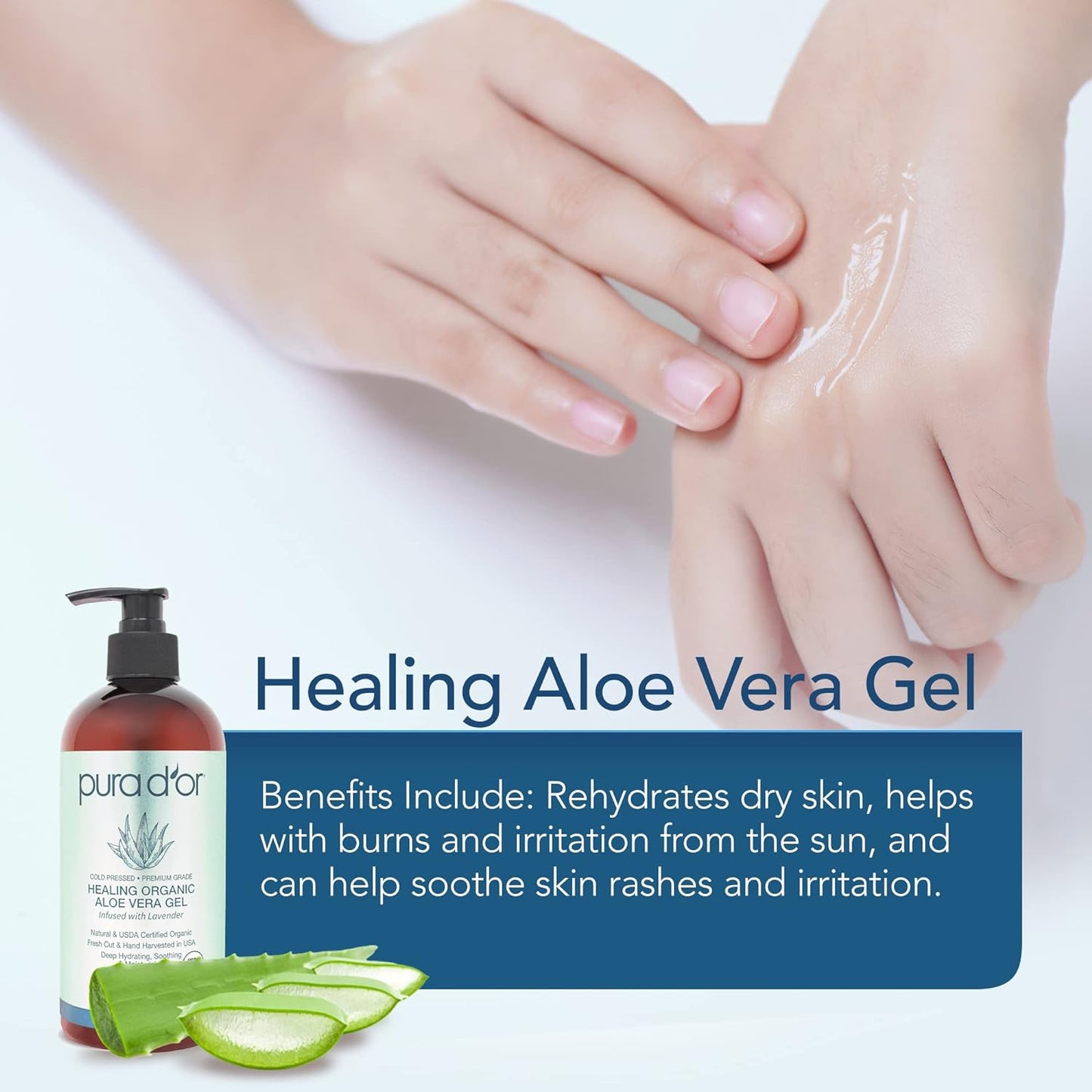 PURA D'OR Organic Aloe Vera Gel