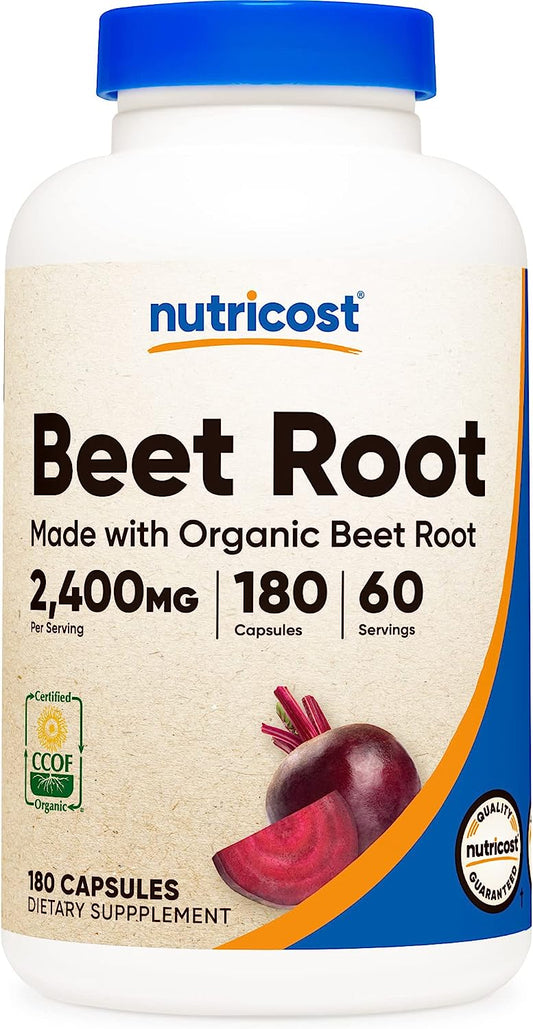 Nutricost Beet Root 2400mg, 180 Capsules