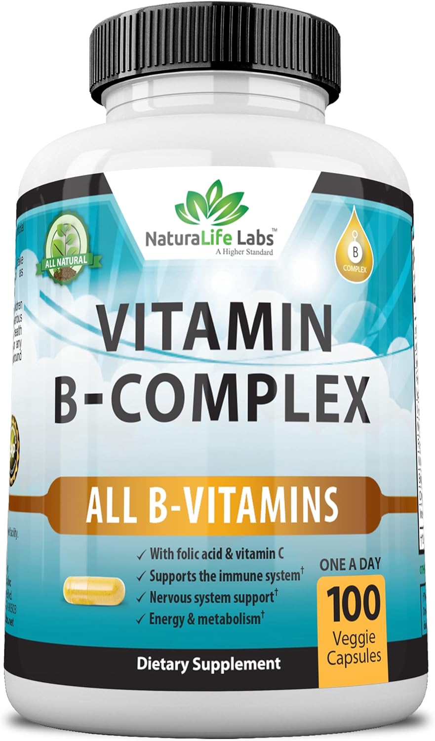 NaturaLife Labs A Higher Standard Vitamin B Complex 100 Veggie Capsules