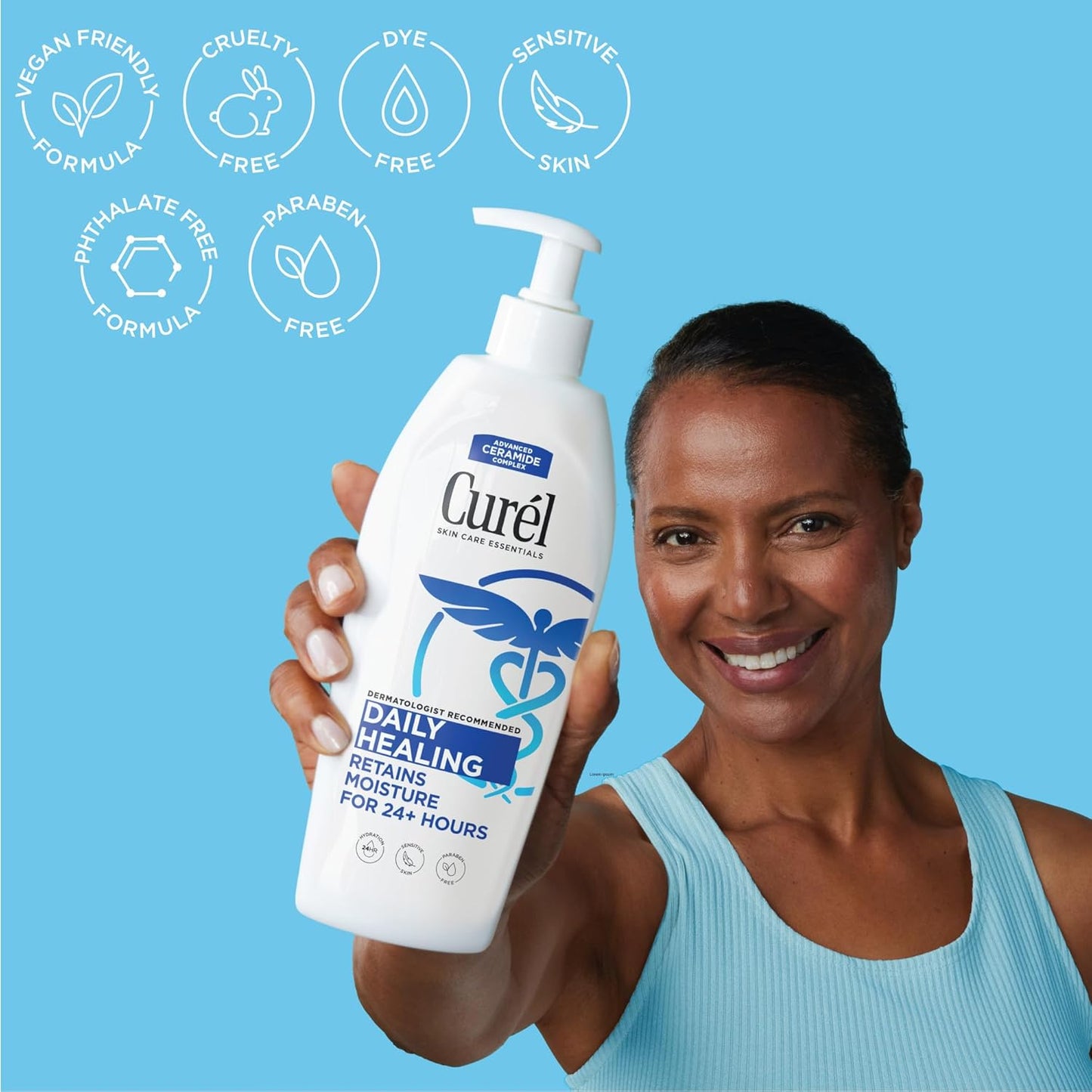 Curél Daily Healing Body Lotion for Dry Skin , 13 Fl Oz