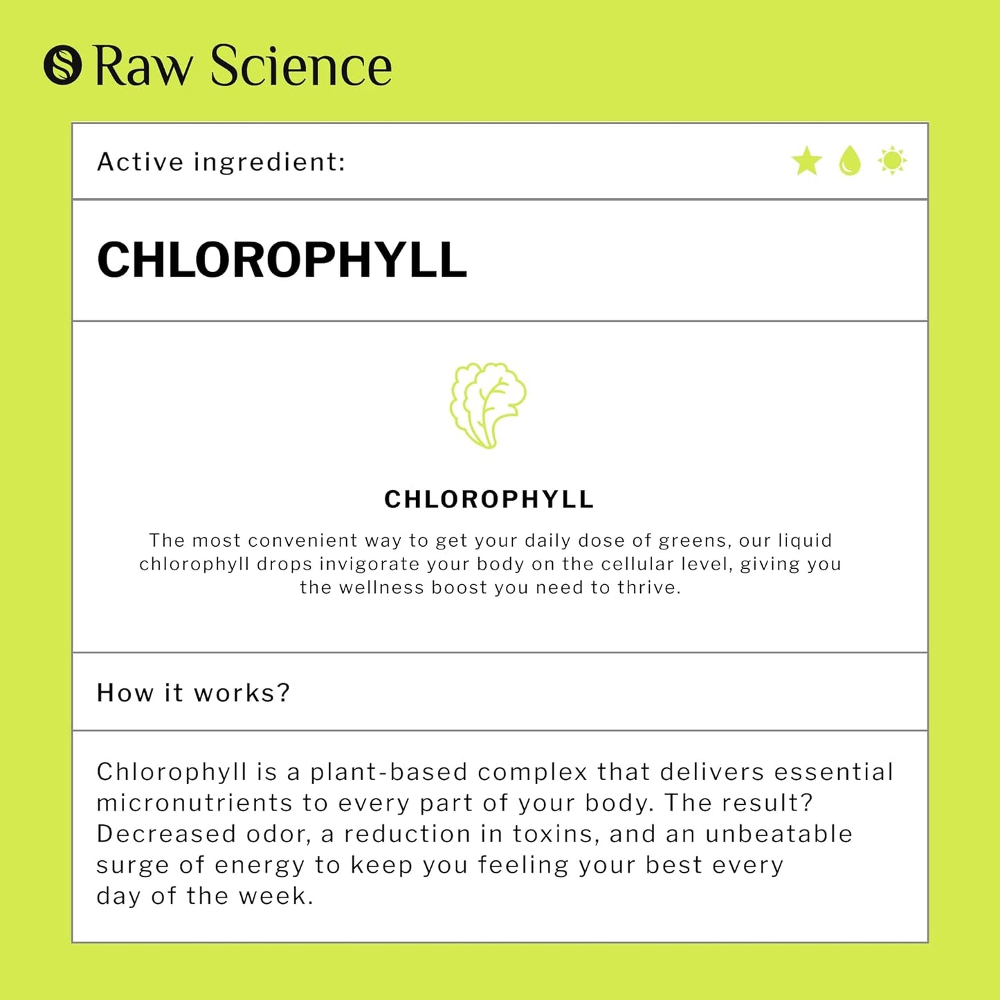 Chlorophyll Liquid Drops - Organic Chlorophyll