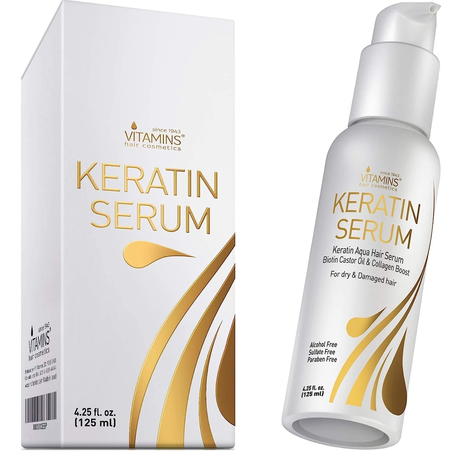 Vitamins Keratin Protein Hair Serum Biotin Anti Frizz Control Repair Treatment