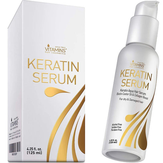 Vitamins Keratin Protein Hair Serum Biotin Anti Frizz Control Repair Treatment