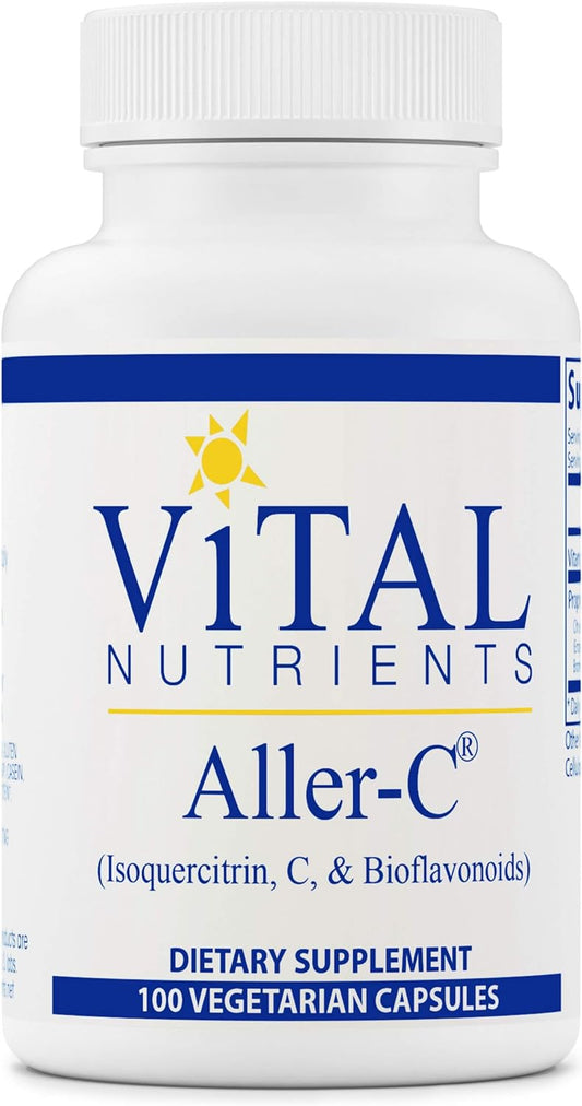 Vital Nutrients Aller-C  Isoquercitrin, Vitamin C, and Bioflavonoids 100 Capsules