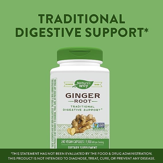 Nature's Way Ginger Root,  240 Vegan Capsules