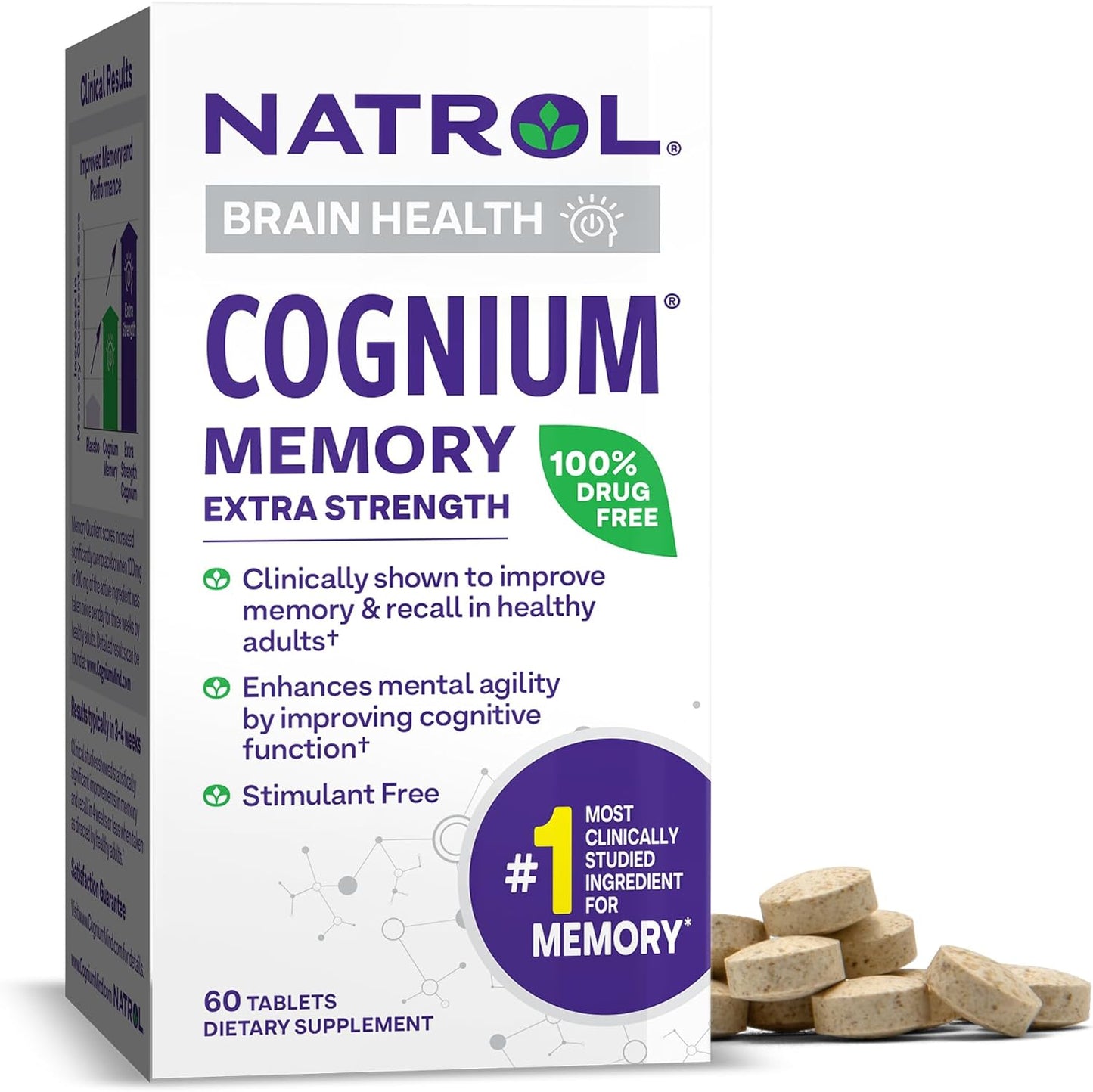 Natrol Cognium Memory Extra Strength  60 Tablets