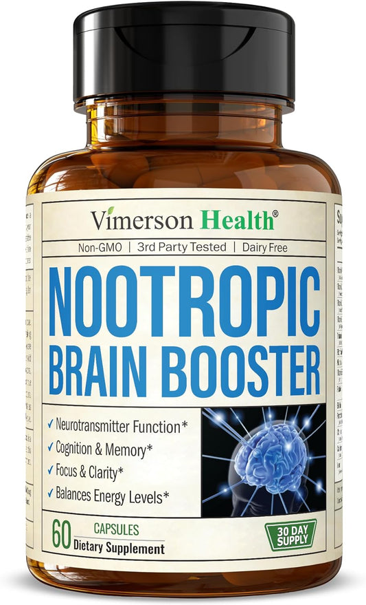 Nootropics Brain Support Supplement -60 Capsules