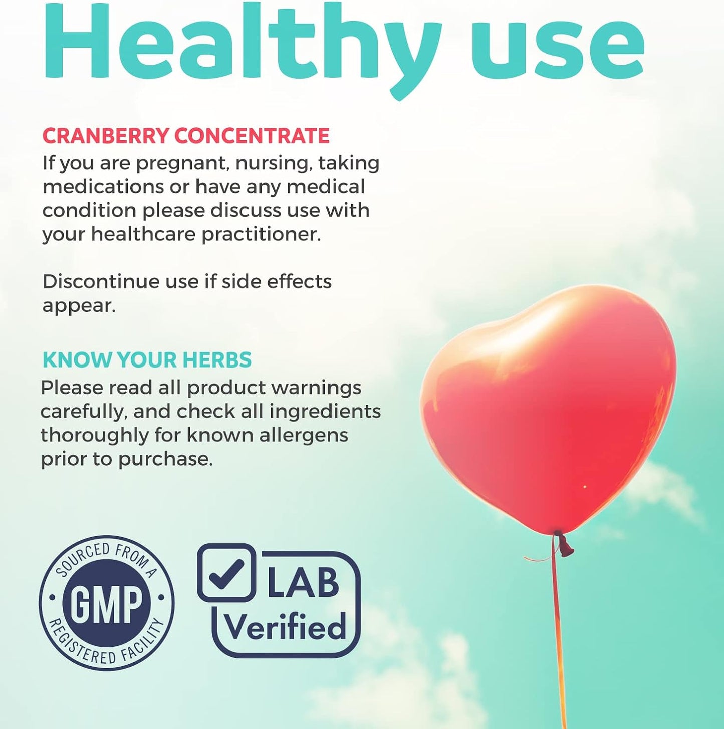 Organic Cranberry Pills - 50:1 Concentrate Equals 60 Capsules