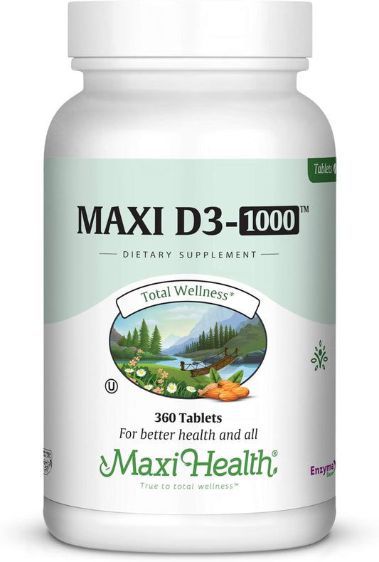 Maxi Health Vitamin D3 1000 IU – 360 Tablets