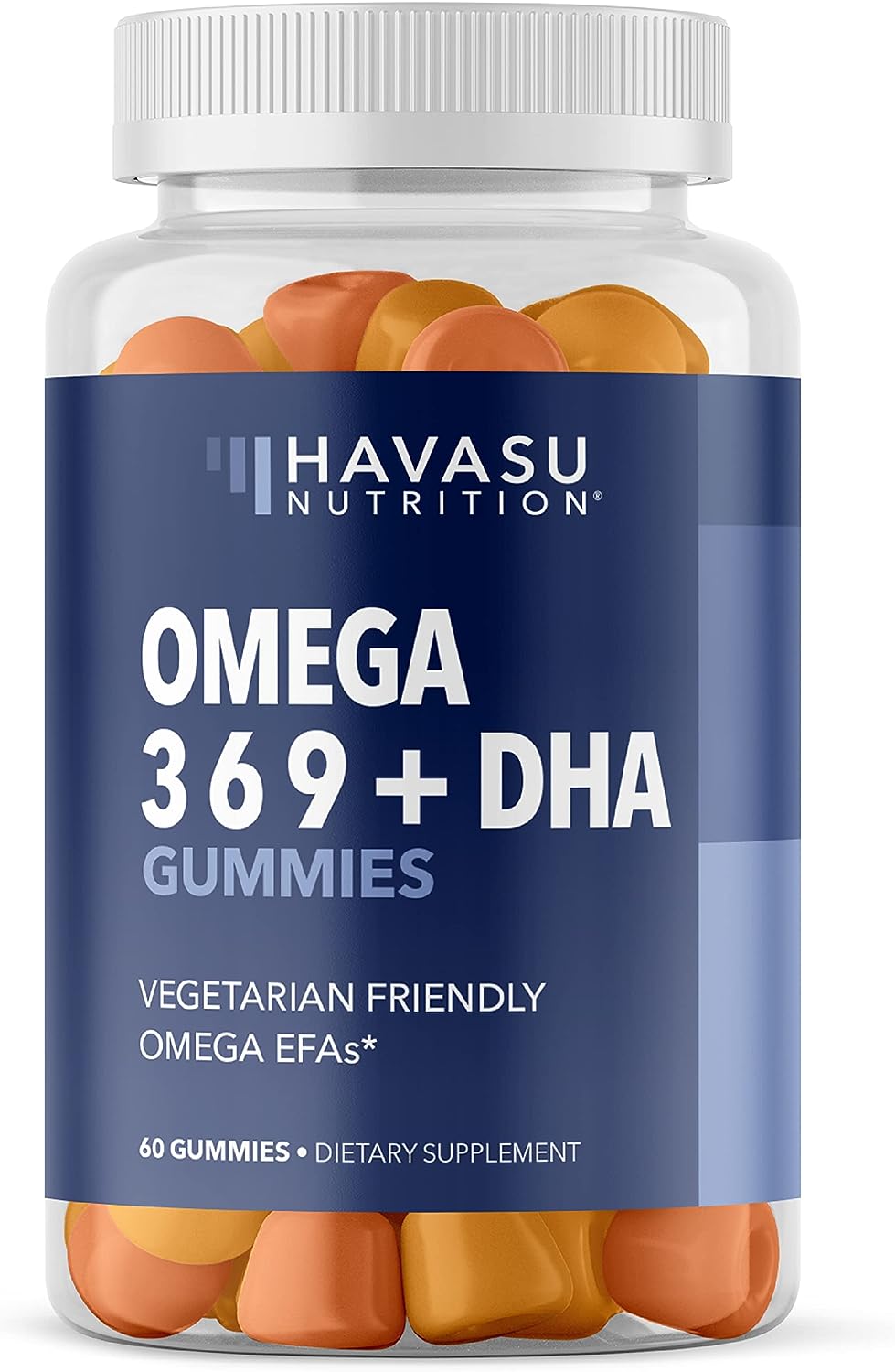 Omega 3-6-9 Gummies + DHA Vegetarian Friendly 60 gummies