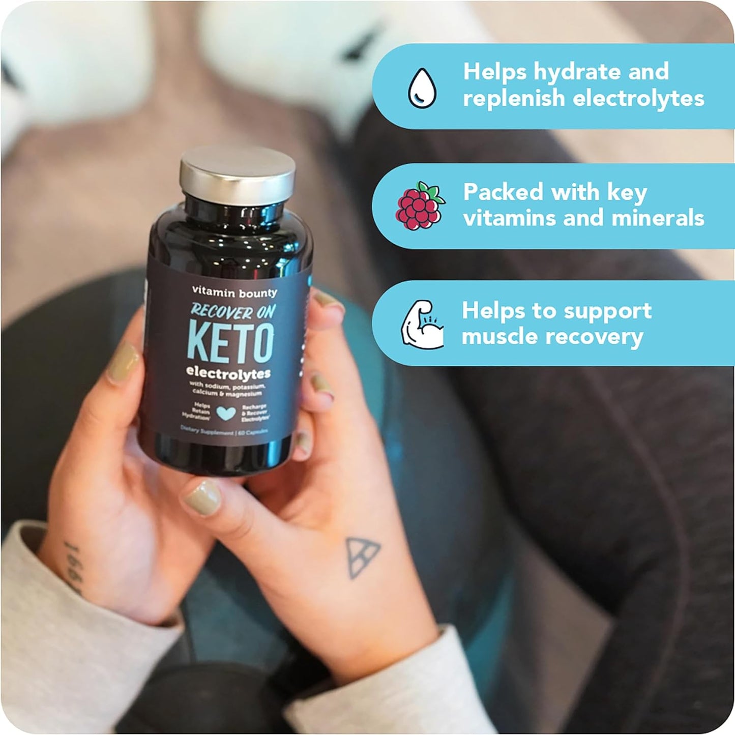 Vitamin Bounty Recover On Keto Electrolytes 60 Capsules