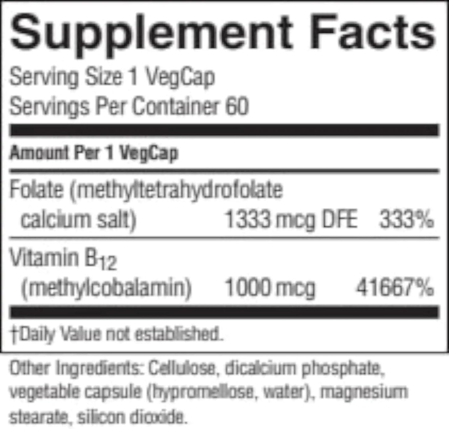 Nature's Sunshine Methyl Combo 60 Capsules