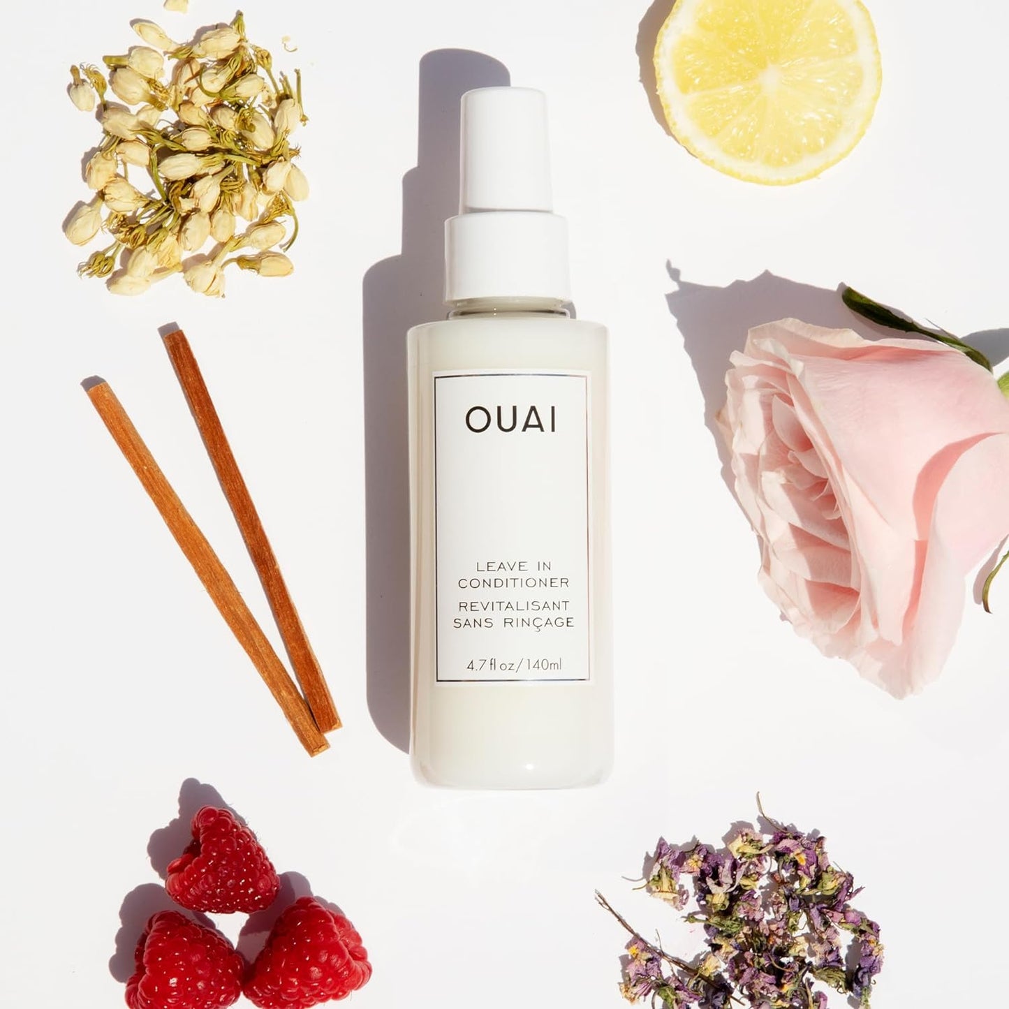 OUAI Leave In Conditioner & Heat Protectant Spray - Prime Hair for Style