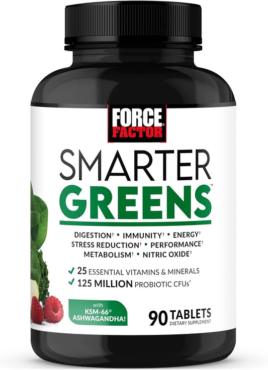 FORCE FACTOR Smarter Greens Tablets, 90 Tabltes