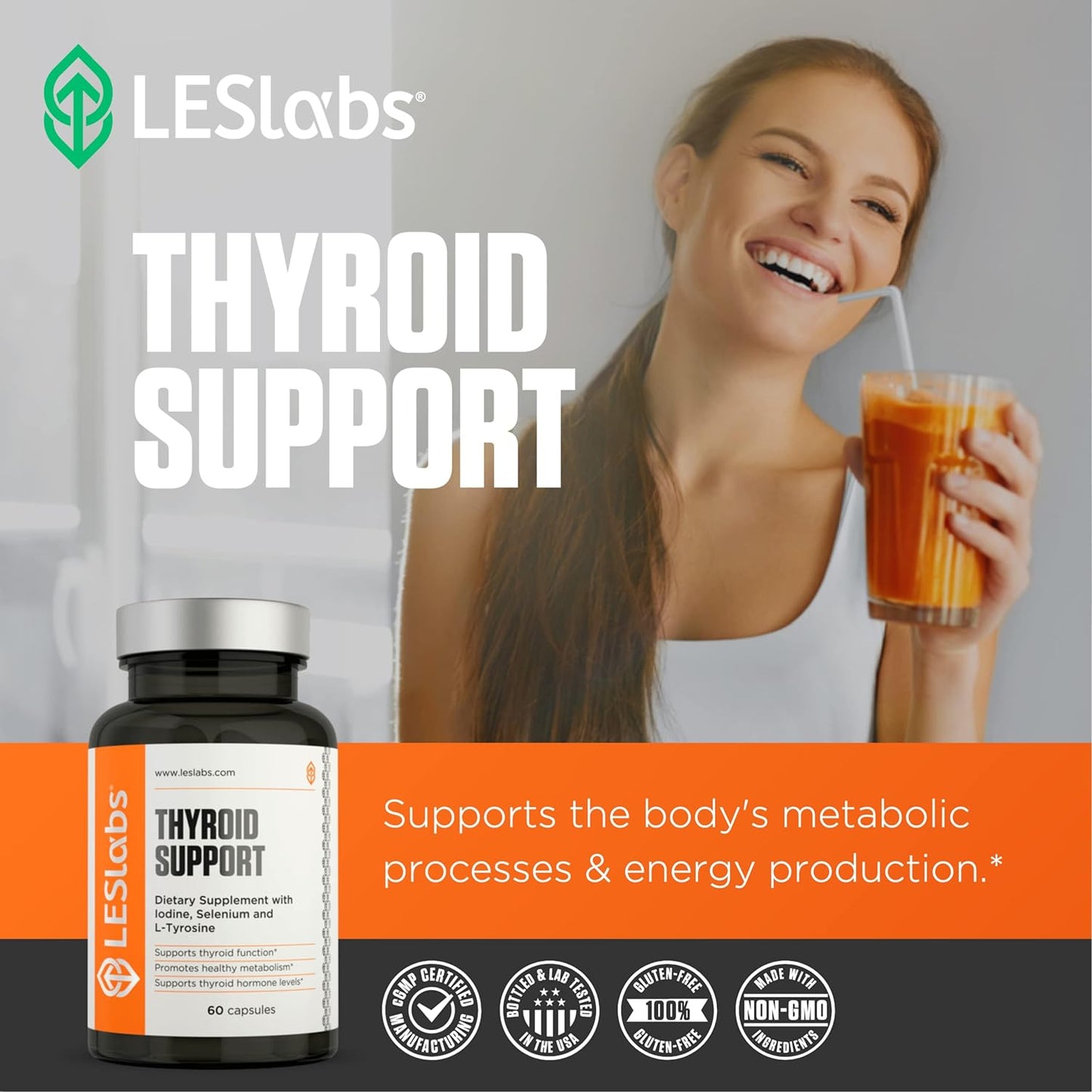 LES Labs Thyroid Support – Metabolic Health, 60 Capsules