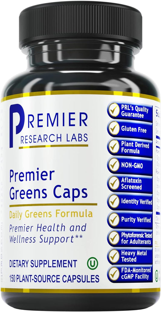 Premier Research Greens Caps, Premier (150 V-Caps)