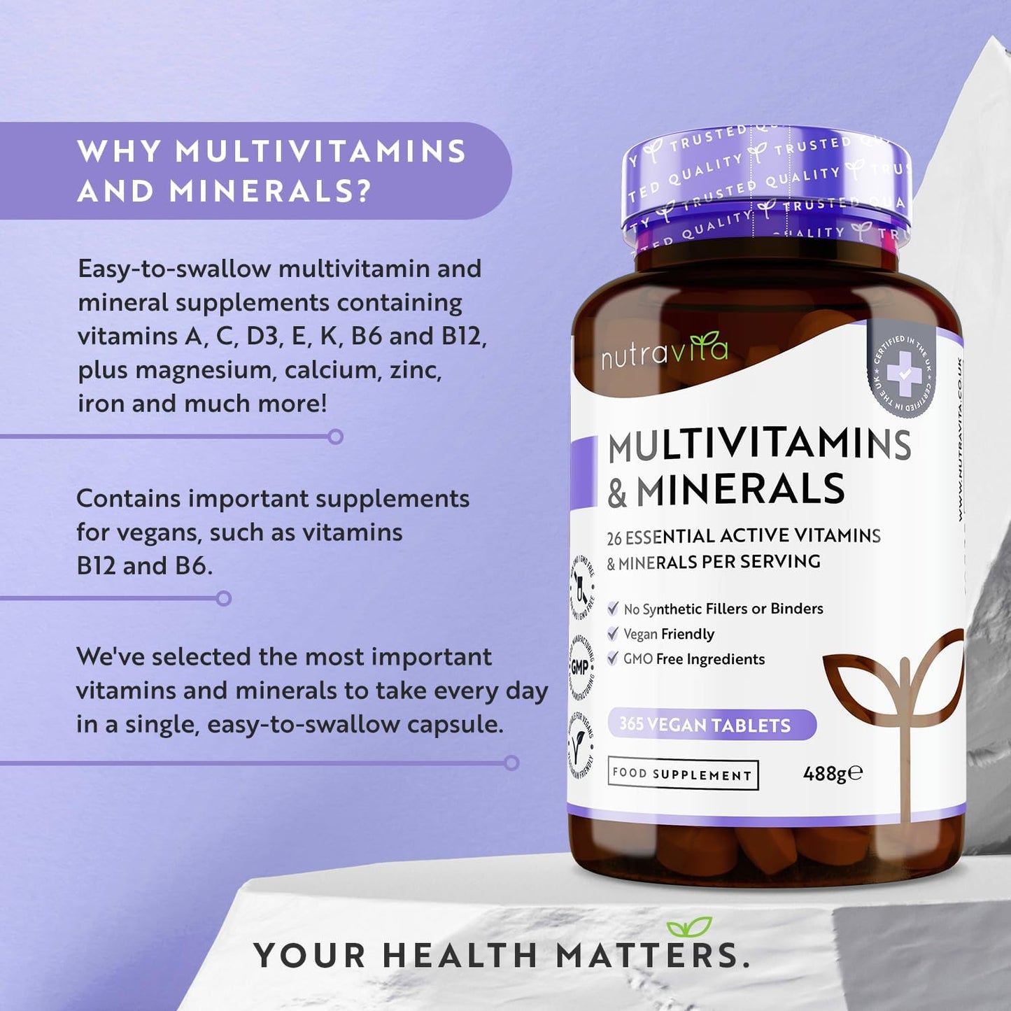 Multivitamins & Minerals - 365 Vegan Multivitamin Tablets