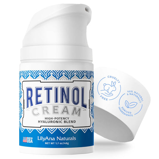 LilyAna Naturals Retinol Cream - Made in USA, Anti Aging Moisturizer