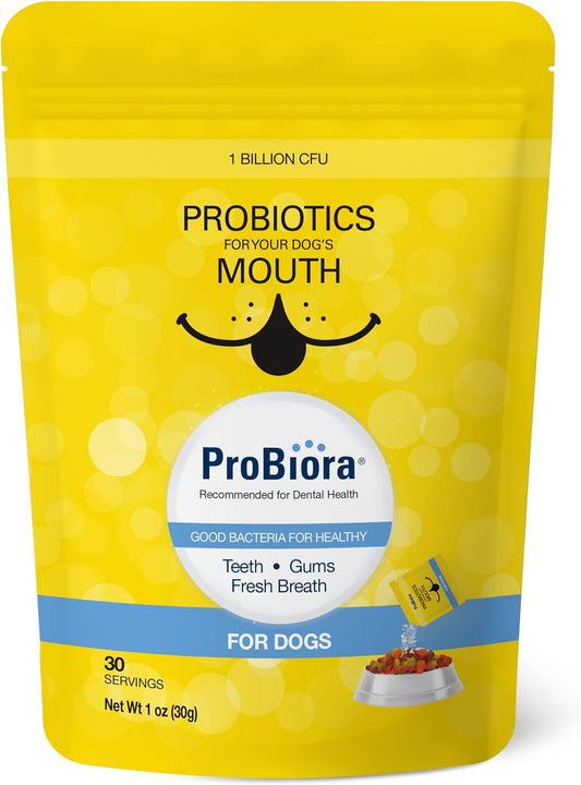 Probiora for Dogs (Formerly ProBioraPet) | Dog Probiotic Supplement for Oral Care 30 servings