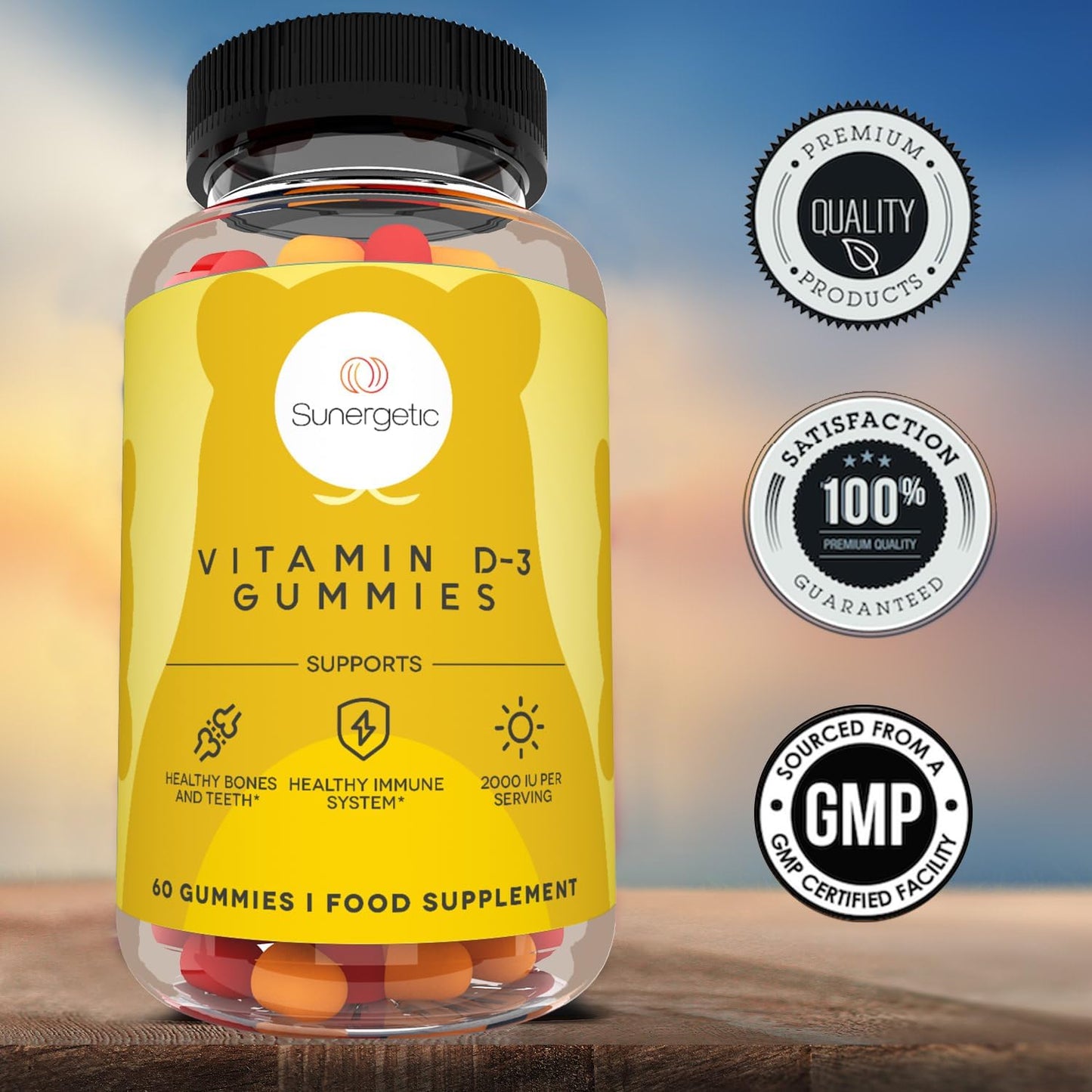 Premium Vitamin D3 Gummies - 60 count