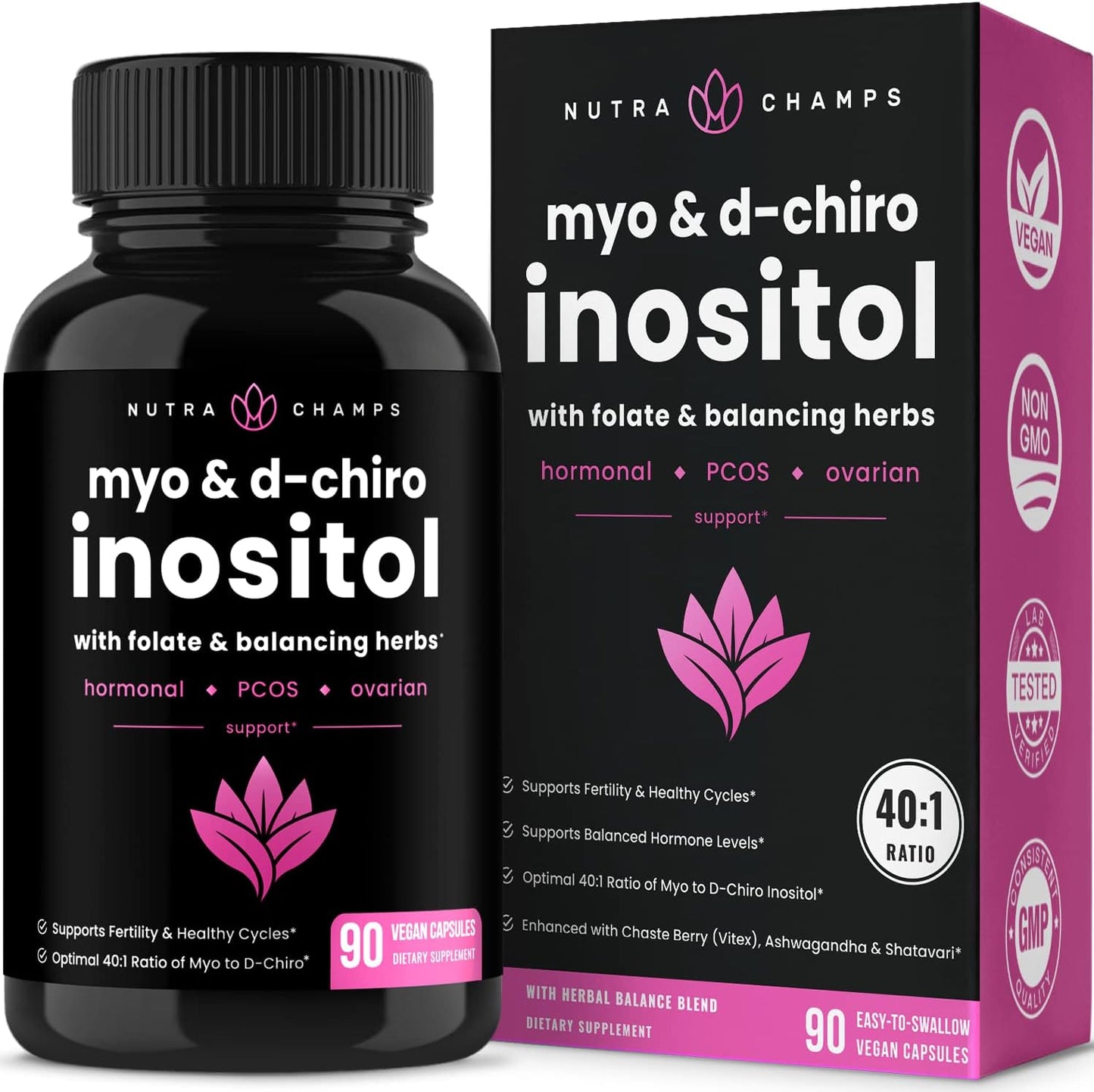 Myo-Inositol & D-Chiro Inositol Supplement 90 count