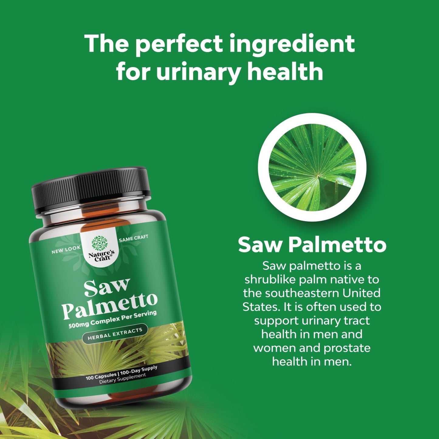 Extra Strength Saw Palmetto Extract -100 capsules