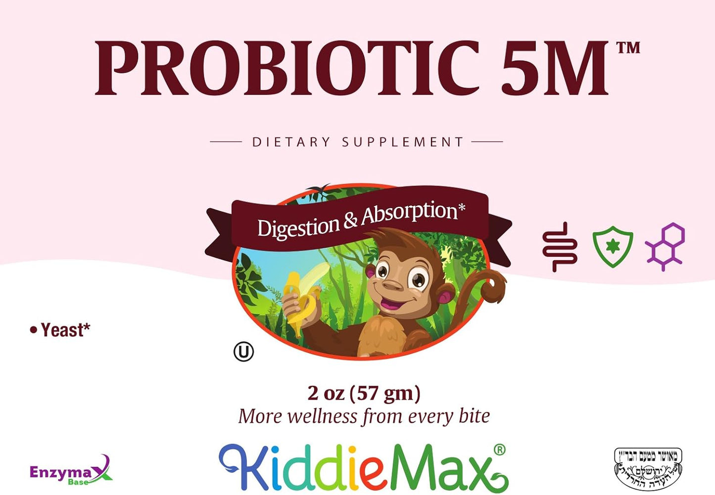 Maxi Health KiddieMax Probiotic 5M - Acidophilus -2 oz powder