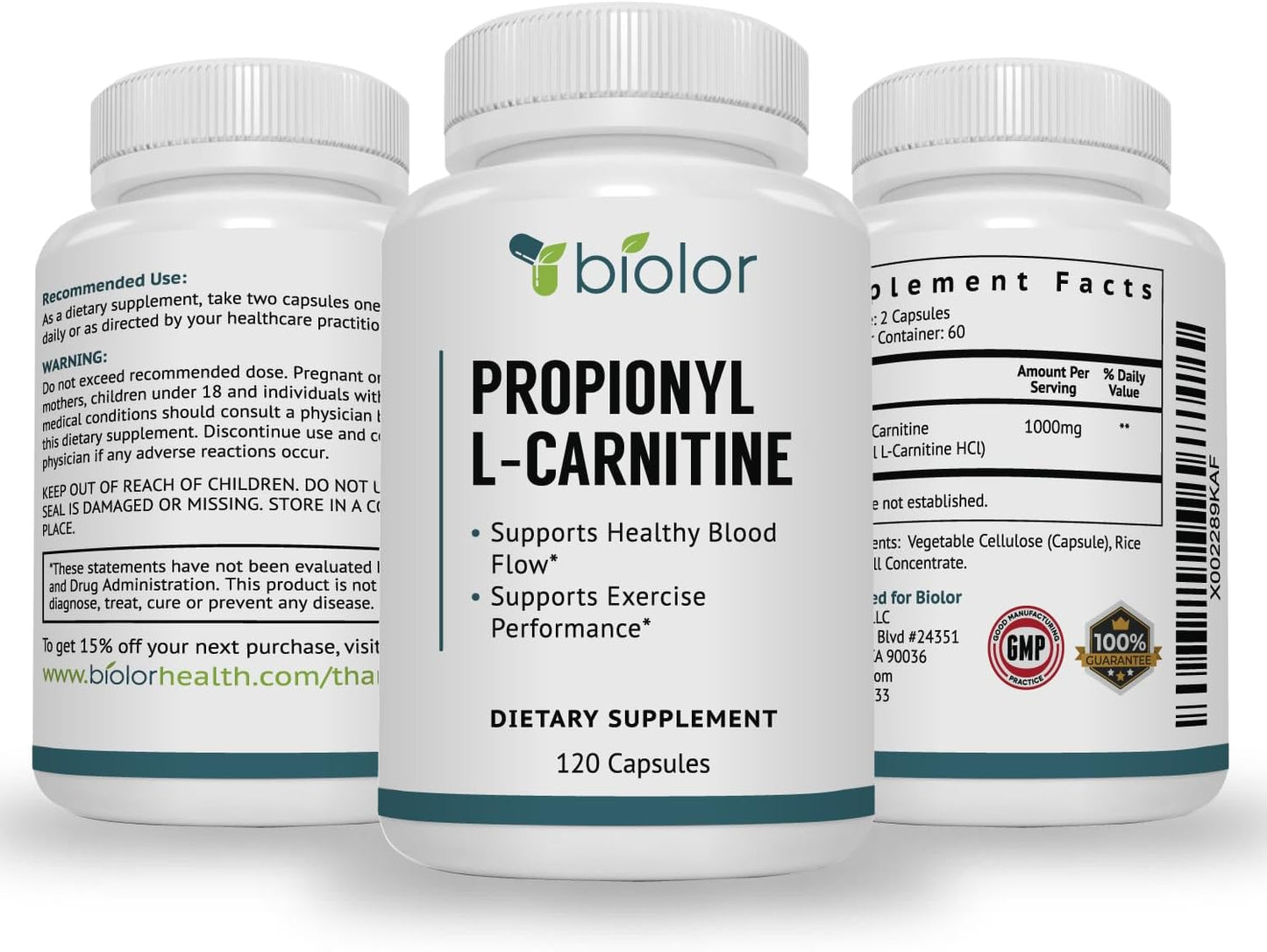 Biovy High Absorption Propionyl-L-Carnitine 120 Capsules