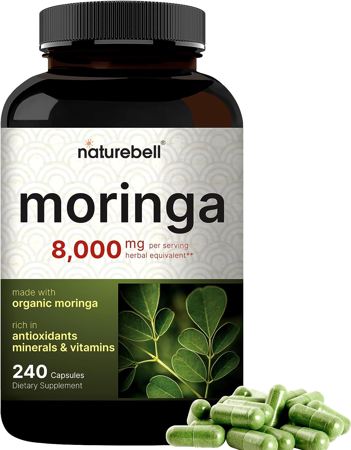 NatureBell Moringa Oleifera  240 Capsules