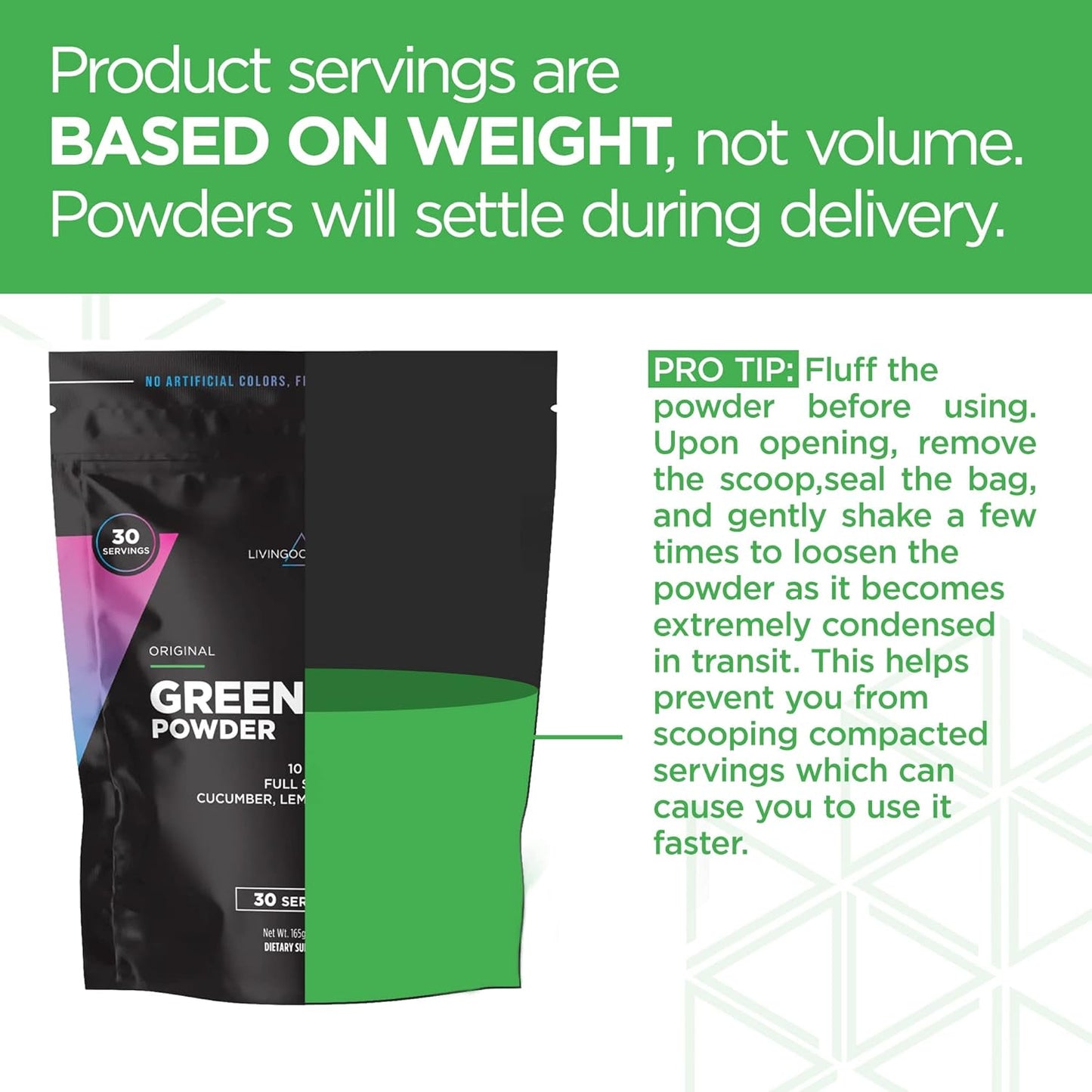 Livingood Daily Greens Powder, 30 Servings