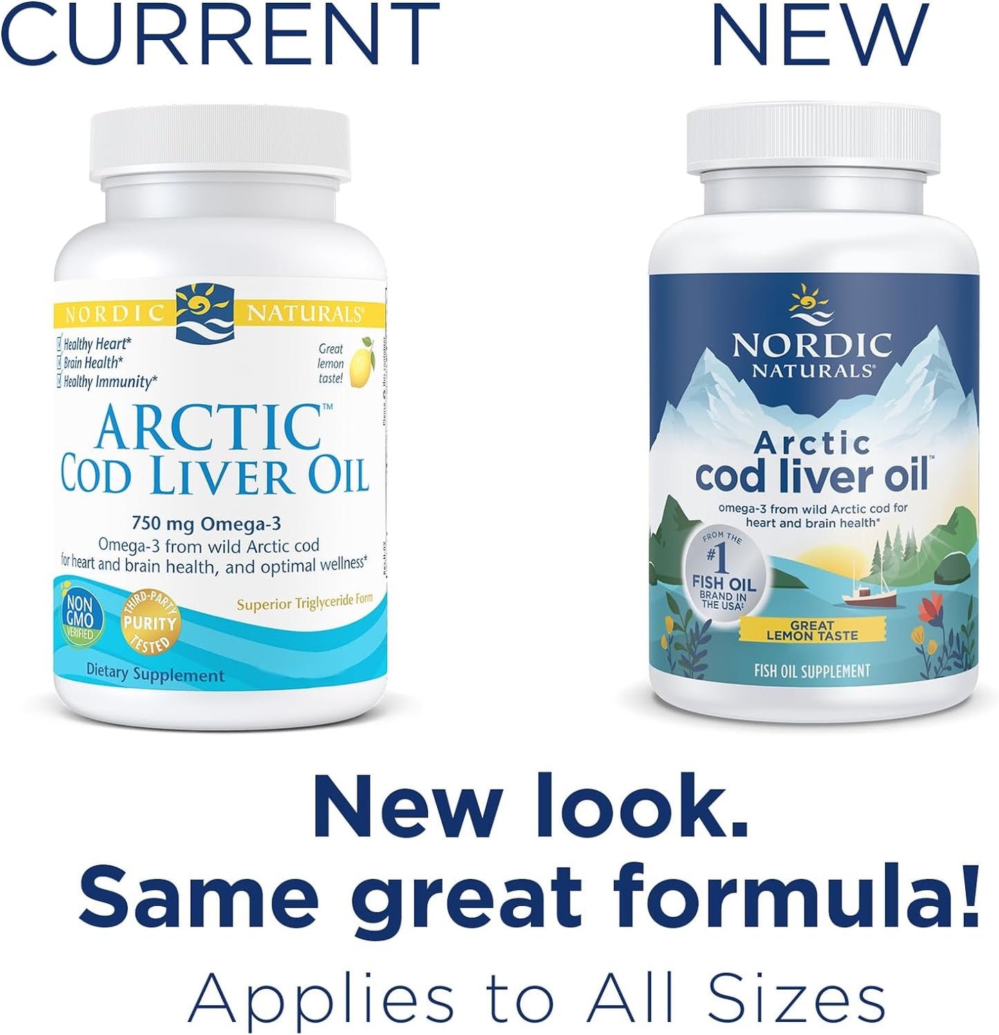 Nordic Naturals Arctic Cod Liver Oil, Lemon - 90 Soft Gels