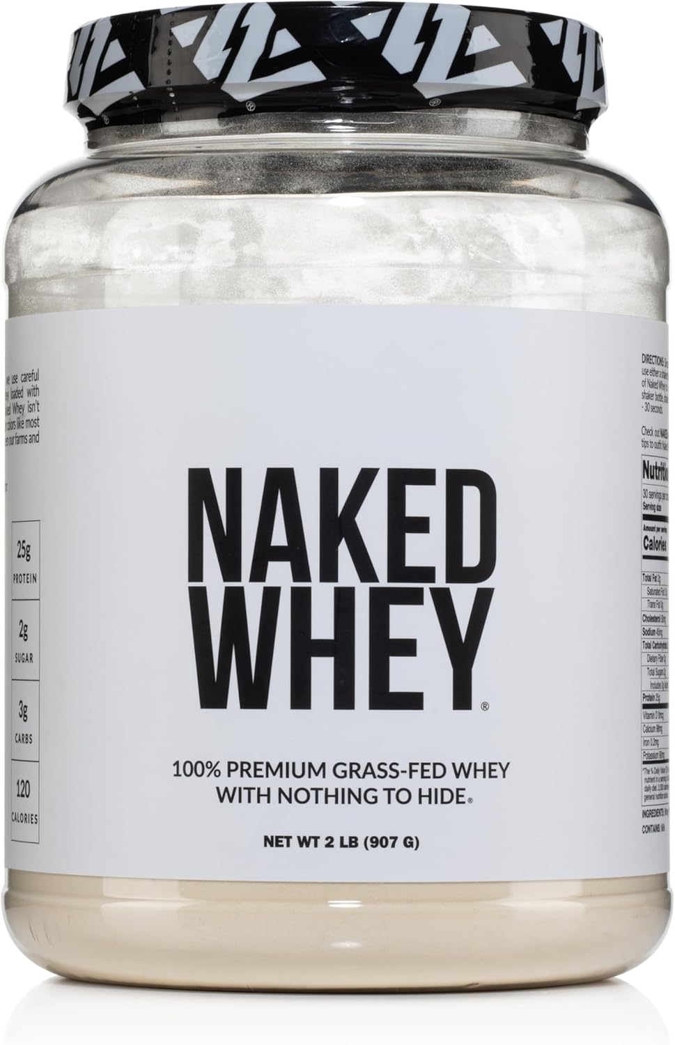 NAKED Whey 2LB 100% Grass Fed Whey Protein Powder