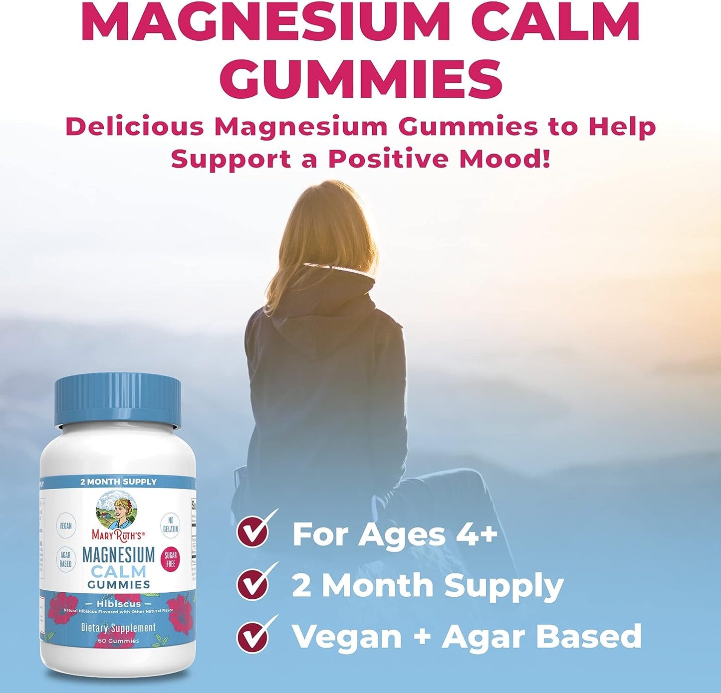 MaryRuth's Magnesium Citrate Gummies 60 Count