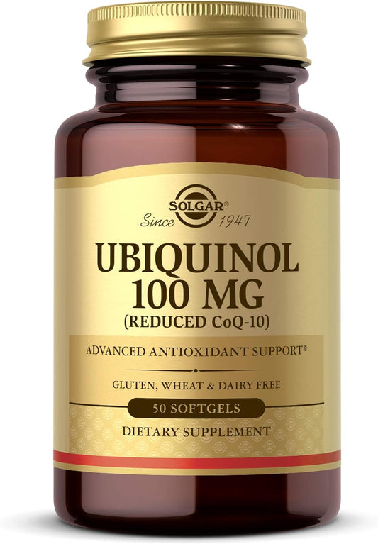 Solgar Ubiquinol 100 mg, 50 Softgels - Advanced Antioxidant Support