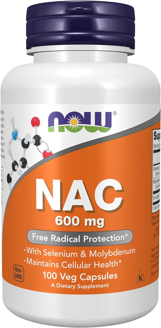 Broan-NuTone NOW Supplements, NAC (N-Acetyl Cysteine) 600 mg  100 capsules