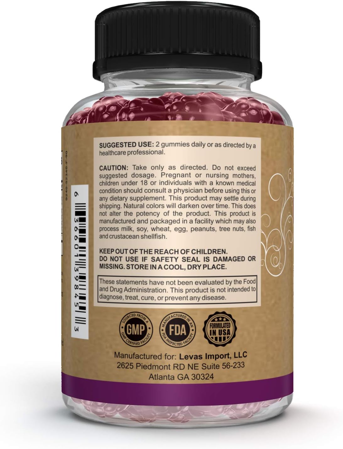 Pomona Wellness Elderberry Gummies with Zinc and Vitamin C for Immune  90 Gummies