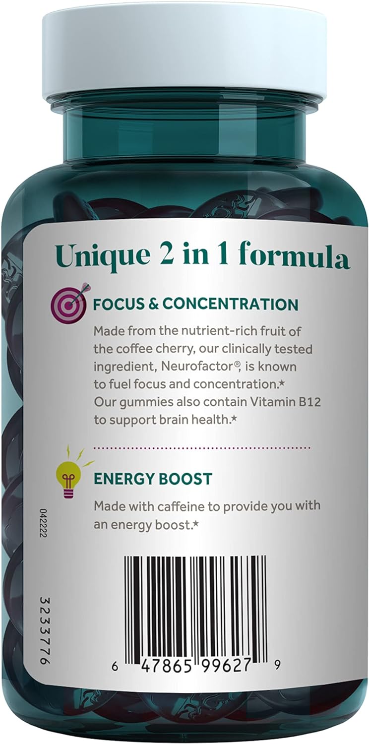 NEURIVA Brain + Energy 75ct Natural BlackBerry Gummies