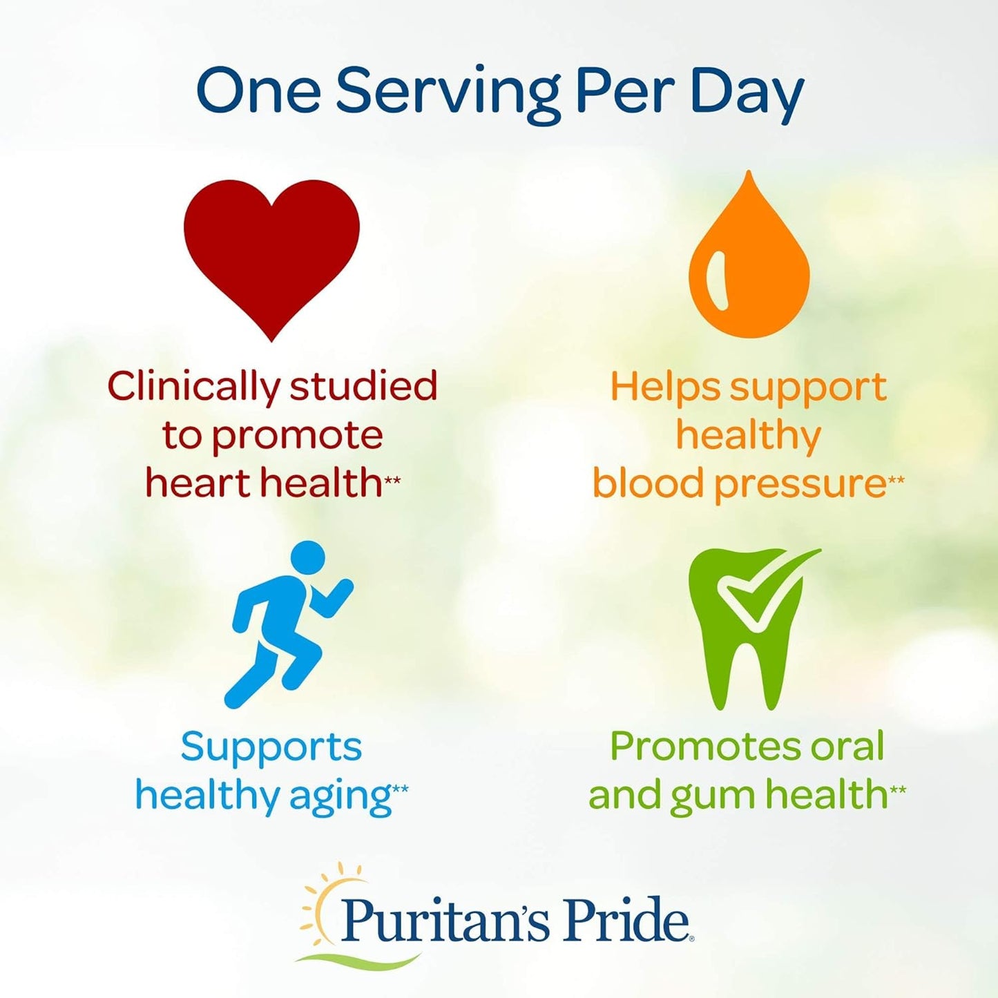 Puritan's Pride Q-Sorb CoQ10 100mg, Supports Heart Health, 60 Rapid Release Softgels