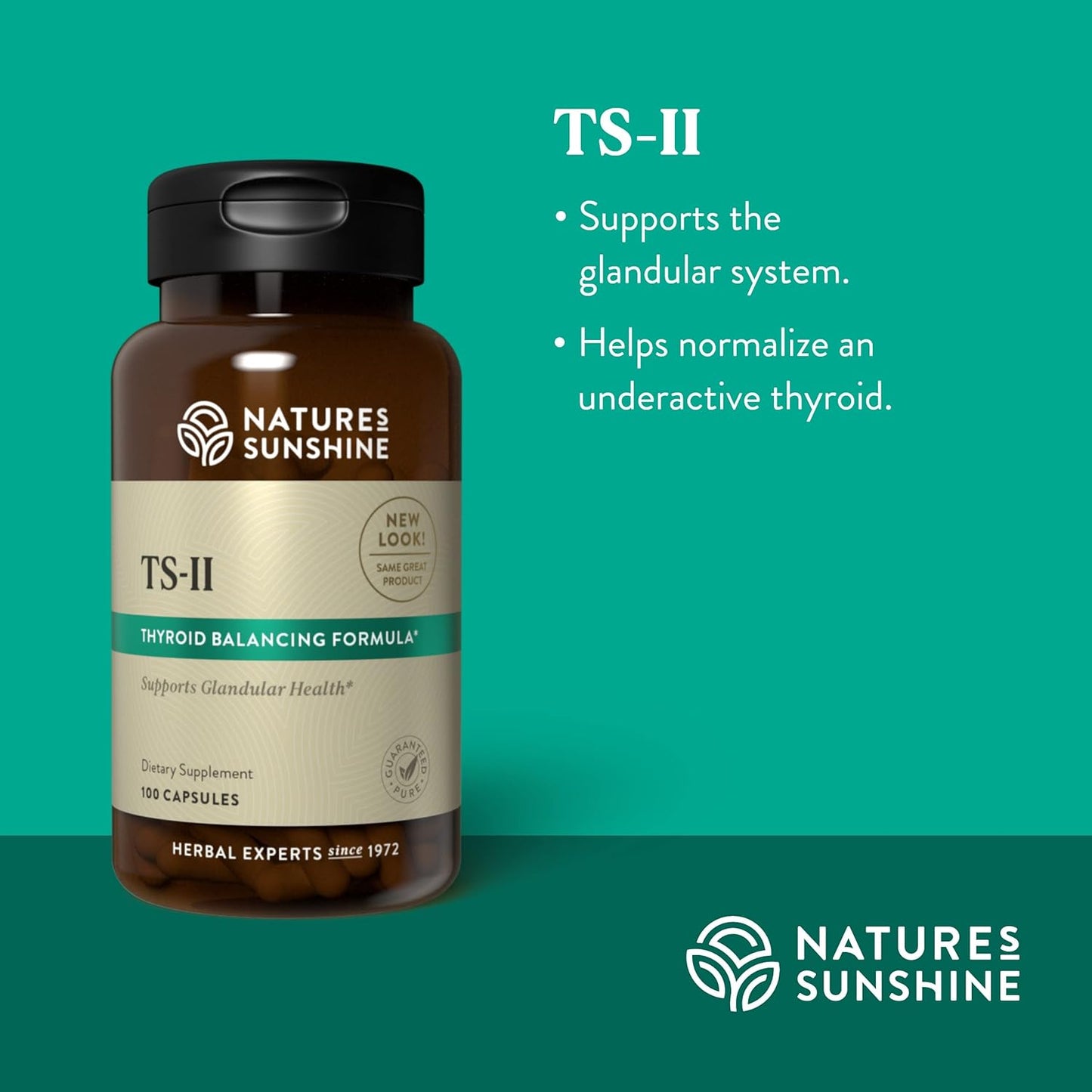 Nature's Sunshine TS II w/Hops, 100 Capsules