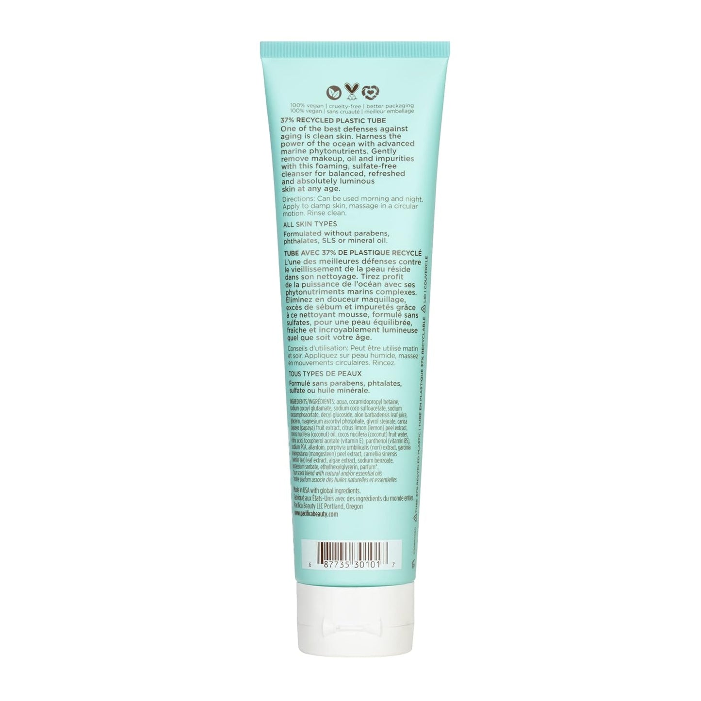 Pacifica Beauty, Sea Foam Face Wash, Daily Gentle Foaming Cleanser