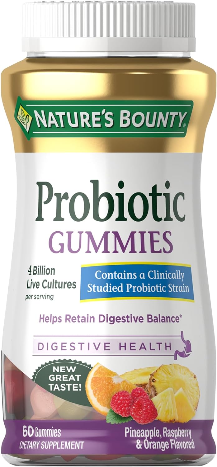 Nature's Bounty Probiotic Gummies, Immune Health & Digestive Balance, 60 count