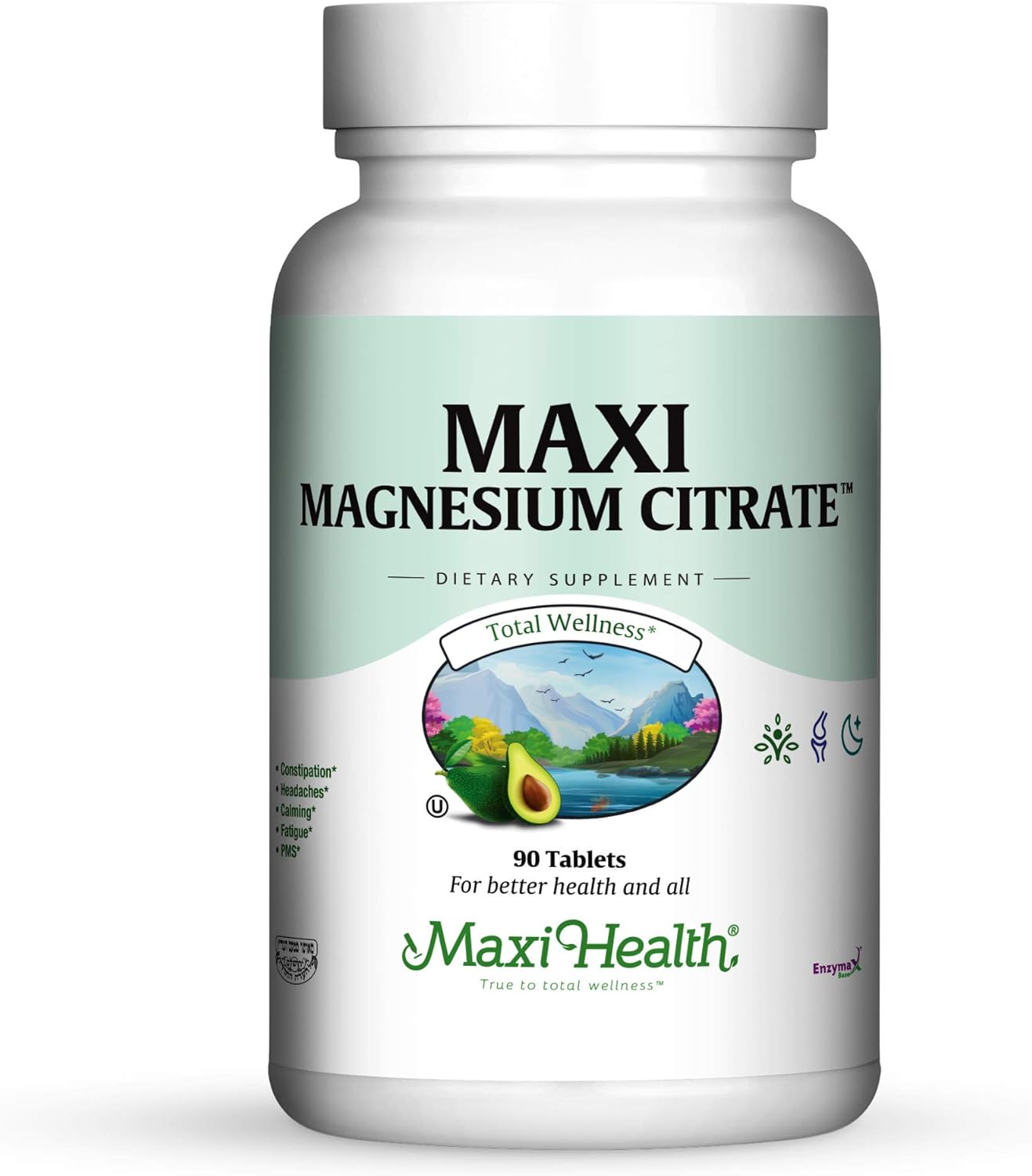 Maxi Health Maxi Magnesium Citrate Supplement, 90 Count