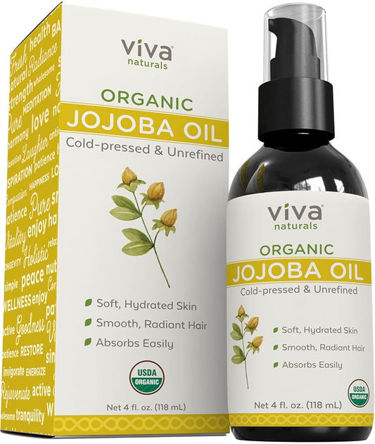 Jojoba Oil Organic Cold Pressed Unrefined 4 fl oz