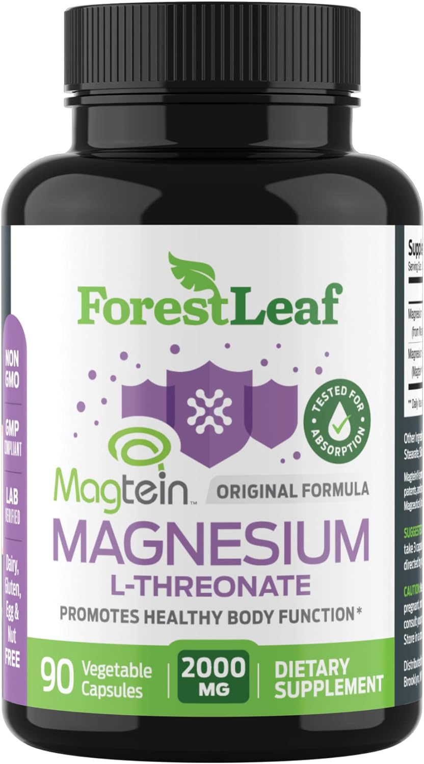 Magnesium L-Threonate Capsules - 2000mg 90 Count