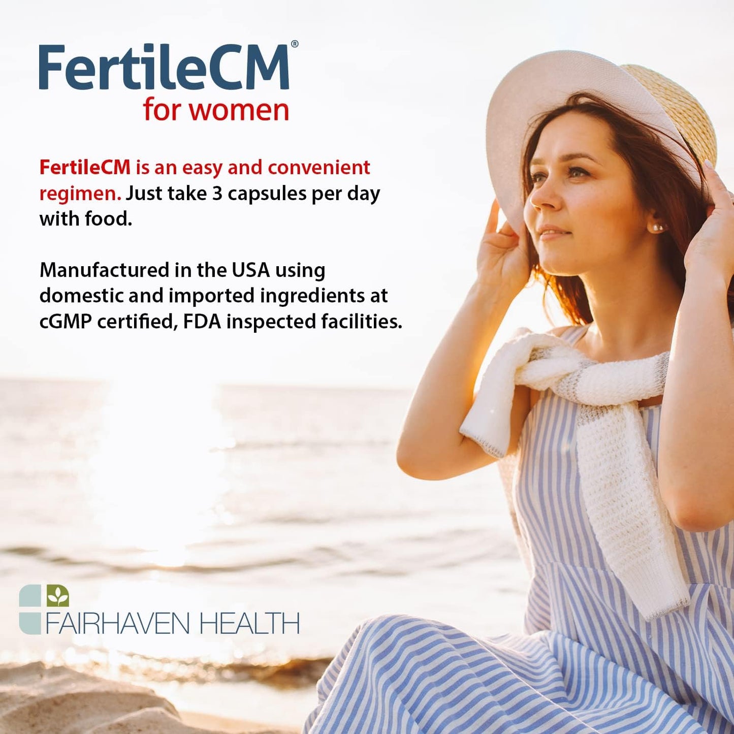 Fairhaven Health FertileCM Fertility Supplement For Women 90 Capsules