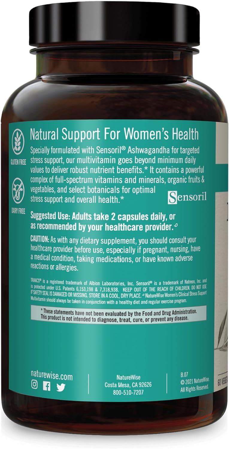 NatureWise Women’s Stress Support Multivitamin & Minerals 60 Capsule