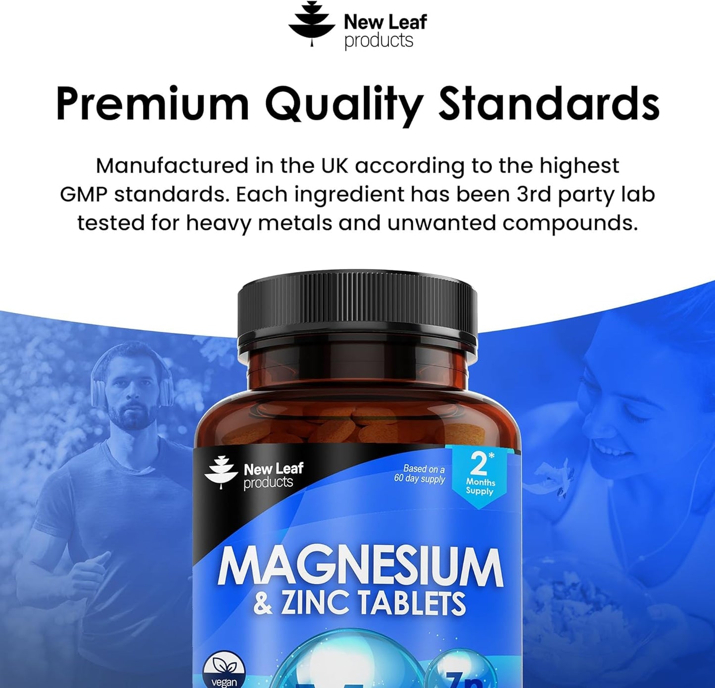 Magnesium Supplements 516mg With Zinc - 120 Magnesium