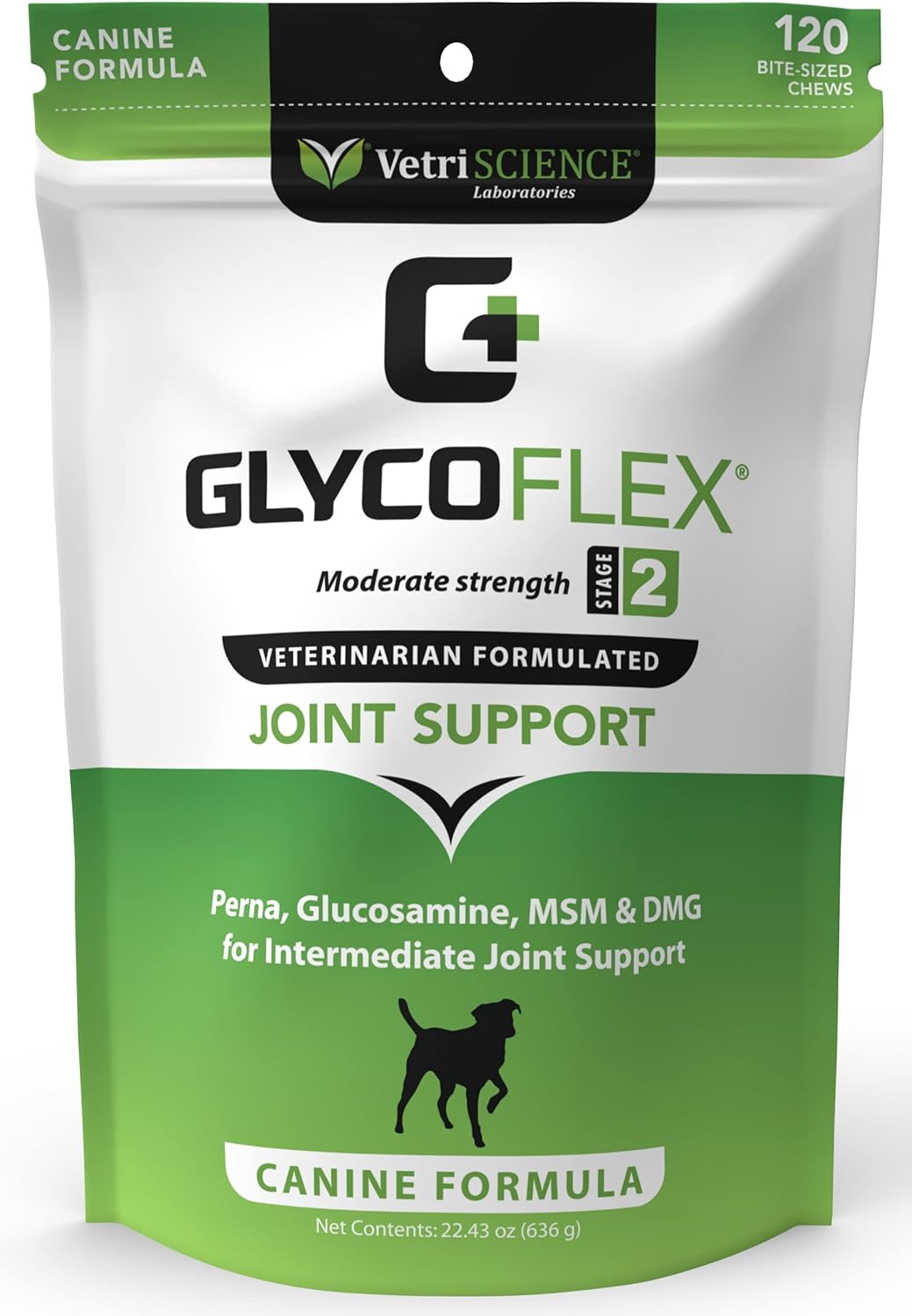 VetriScience Glycoflex 2 Hip and Joint Supplement -120 chews